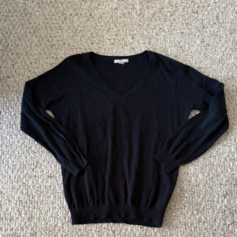 Banana Republic Classic Black V-Neck Sweater